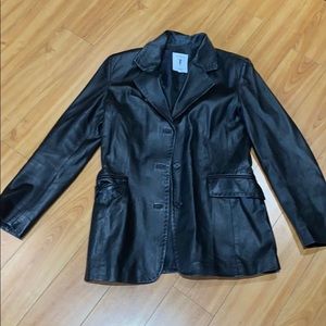 ITALIAN SOFT LEATHER TAILORED JACKET
